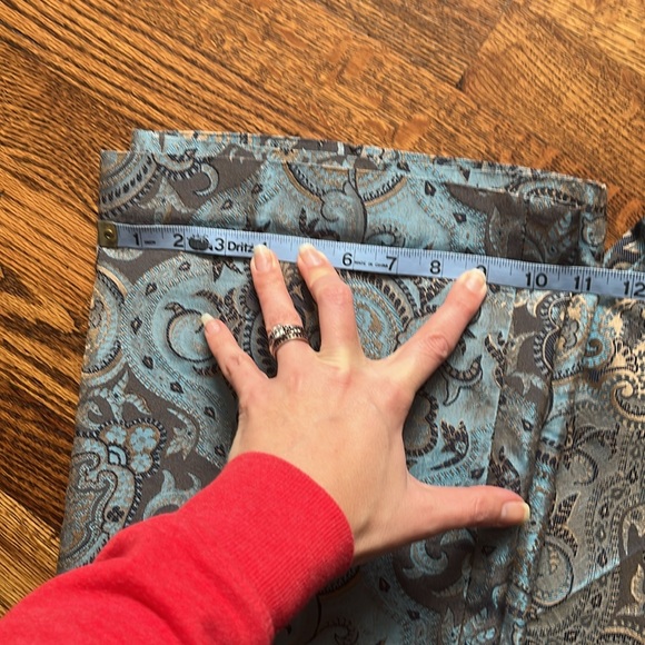 Express Brocade Satin Slacks 8 wide leg - Picture 9 of 9